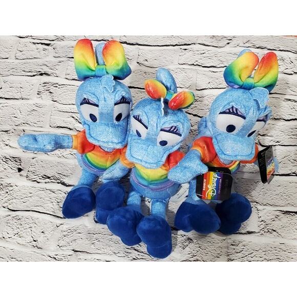 SET OF 3 Disney Pride Rainbow Collection Plush Daisy Duck 10 Inch - Picture 1 of 5